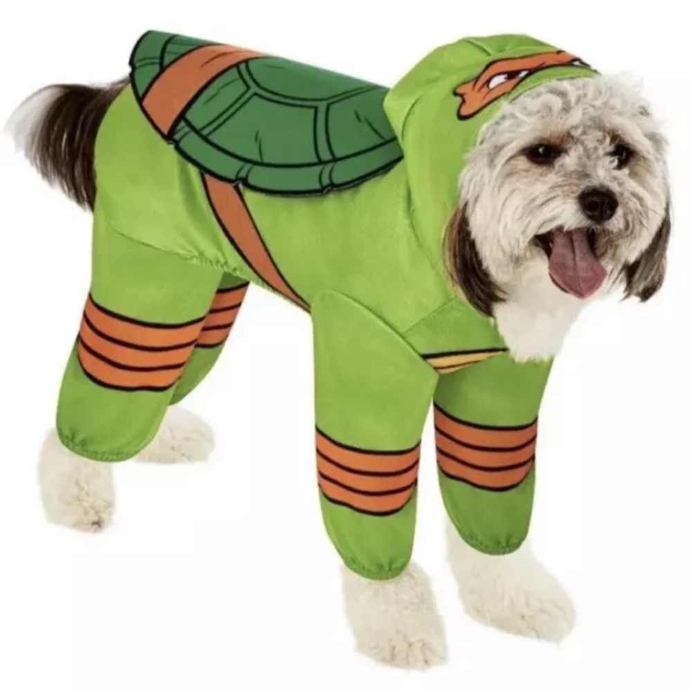 Teenage Mutant Ninja Turtles Michelangelo Dog Costume Size S TMNT NEW